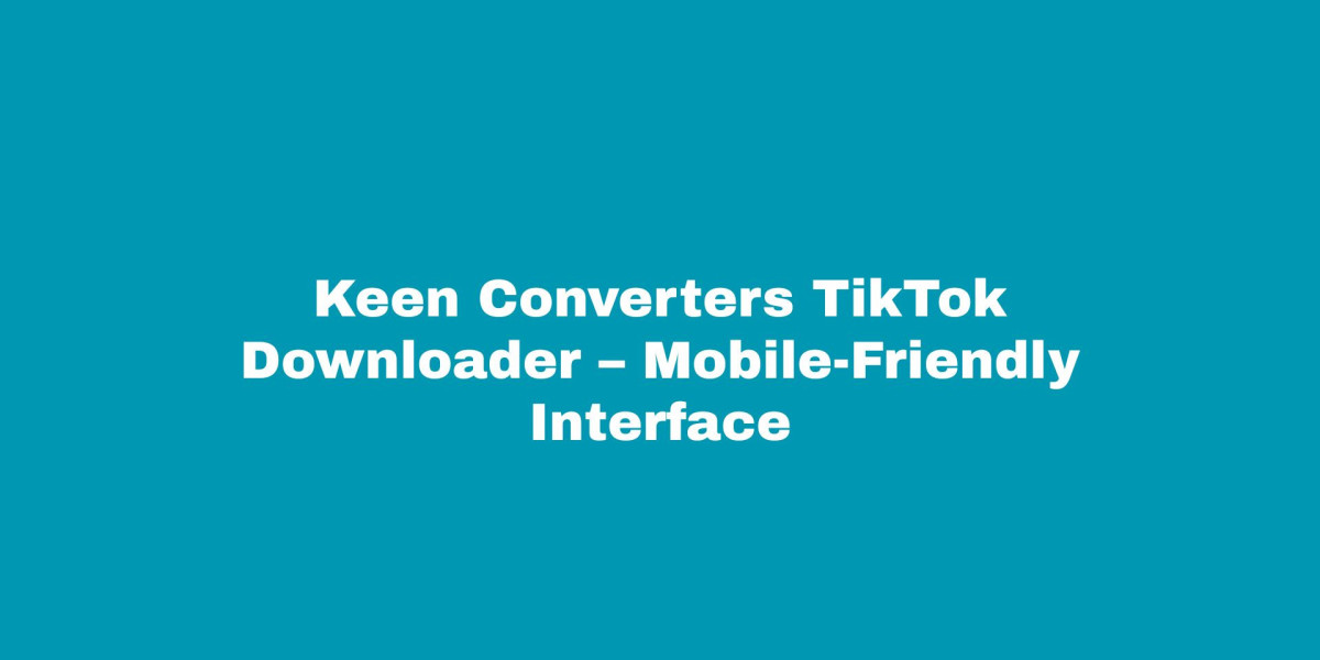 Keen Converters TikTok Downloader – Mobile-Friendly Interface