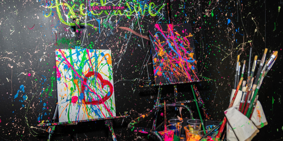Splatter Paint Room: Where Messes and Stress Become Art
