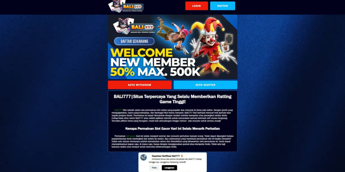 Bali777 Daftar Login: Simple Registration and Easy Access to the Bali777 Platform