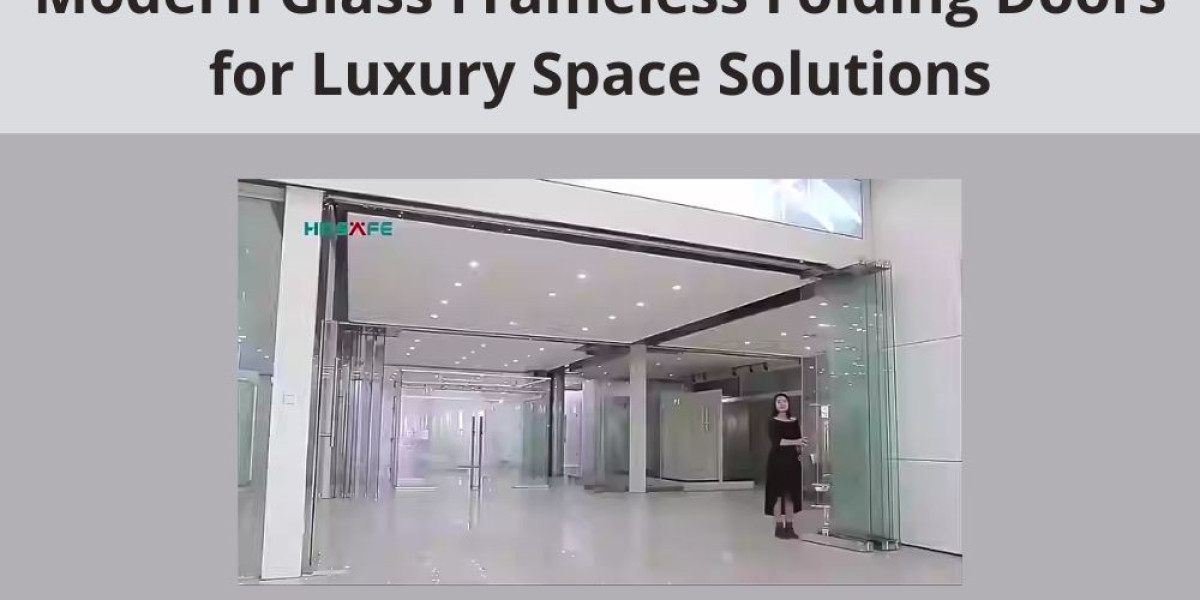 Modern Glass Frameless Folding Doors for Luxury Space Solutions