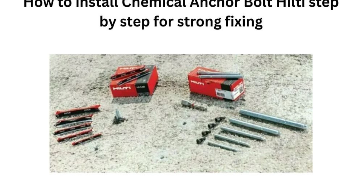 How to install Chemical Anchor Bolt Hilti step by step for strong fixing