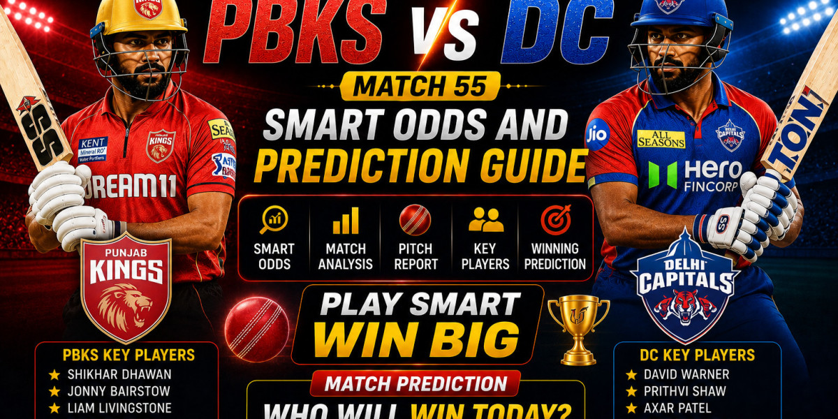 Reddybook PBKS vs DC Match 55 Smart Odds and Prediction Guide